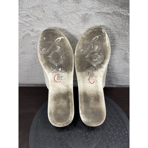 Free People Harbor Platform Sandals Womens 9 US 39.5 Off White Leather Open Toes - Picture 7 of 8